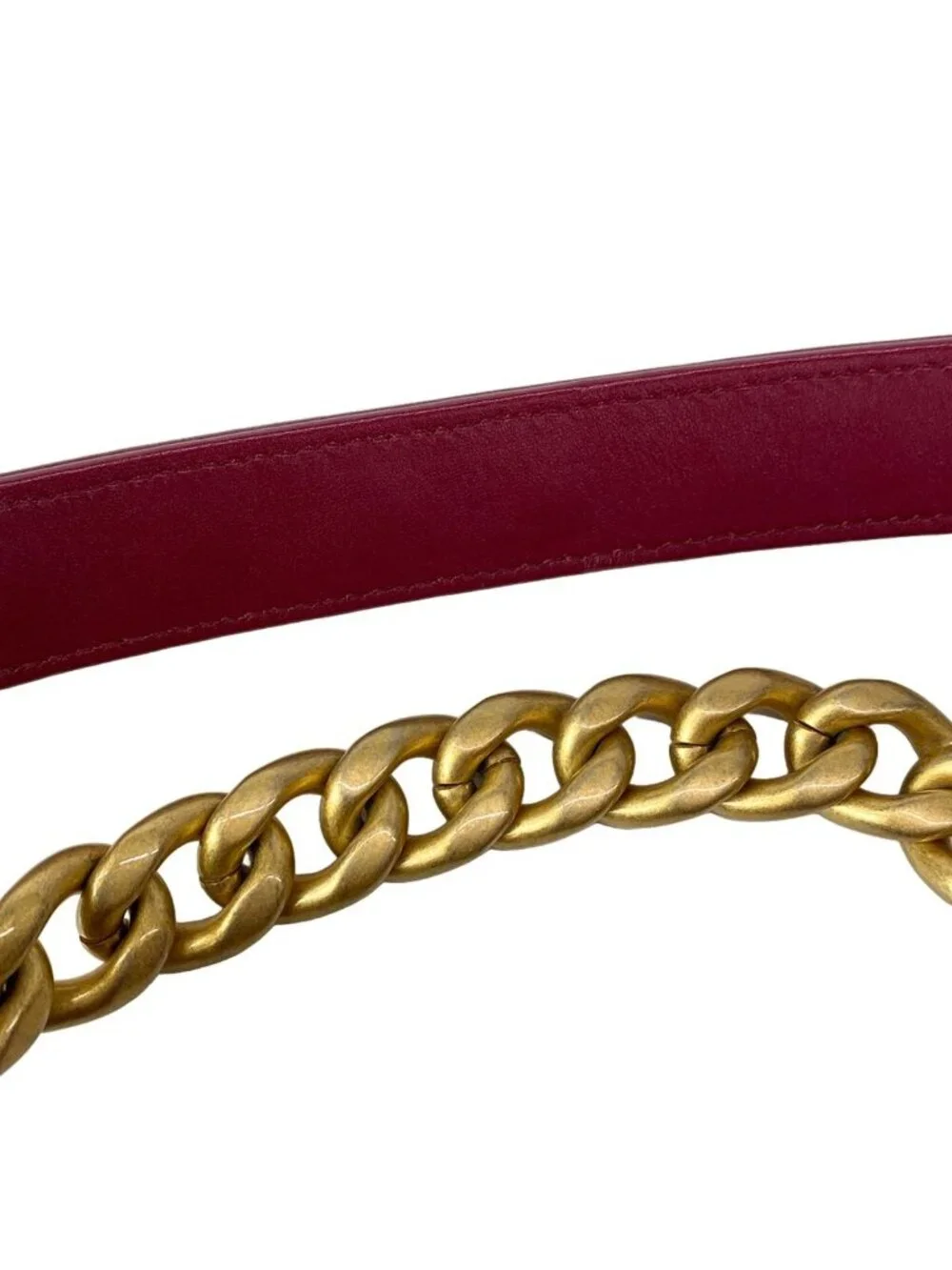Chanel Shoulder Bag 19 Bordeaux Metal 2-Way Chain